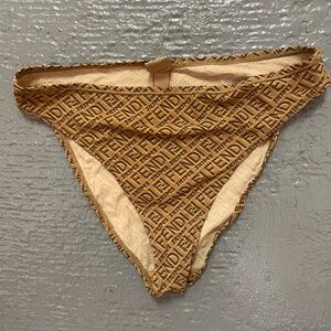 Fendi Skims high leg bikini Tan Monogram
